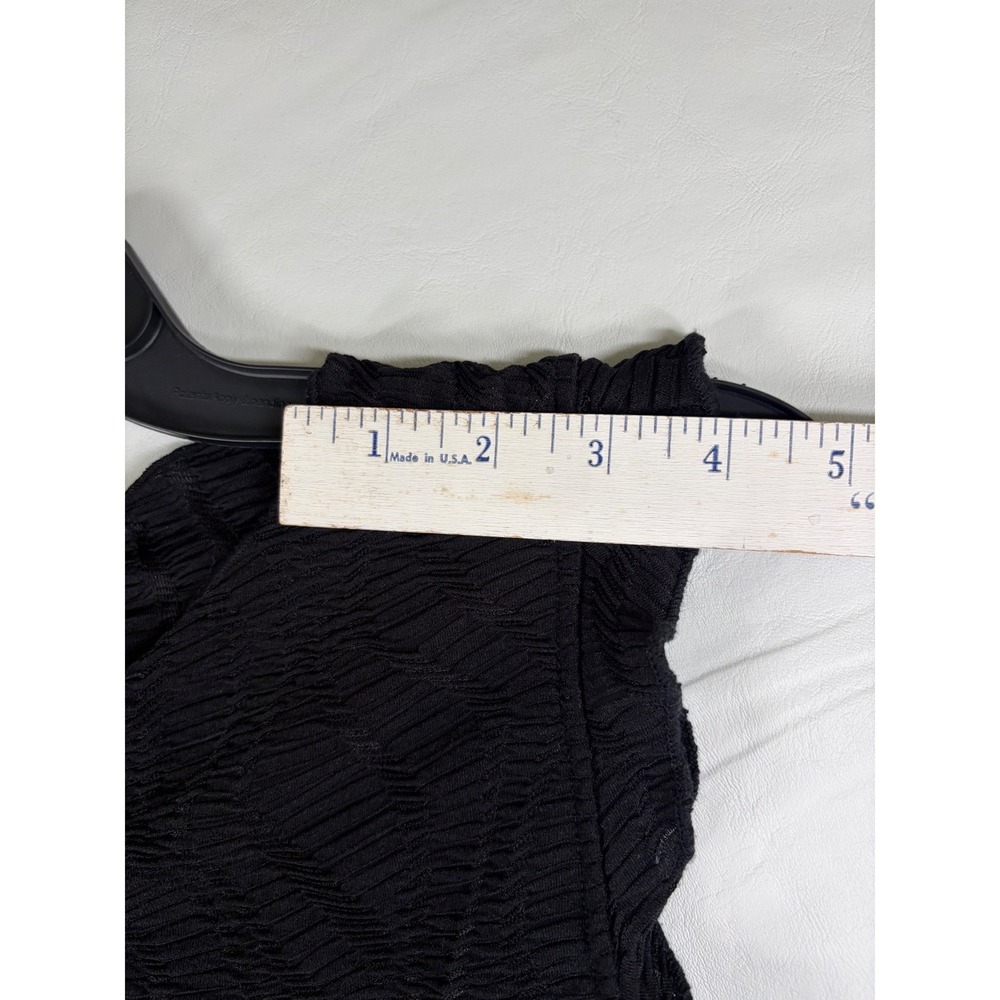 Future Collective Black Textured Ruffle Sleeveless Blouse Top Large New with tag - Picture 7 of 11